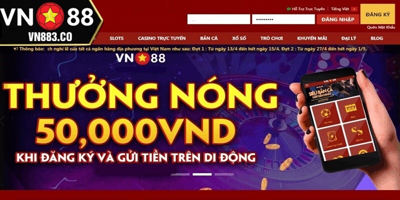 Thể lệ chương trình khuyến mãi Thưởng 50.000đ khi đăng ký và gửi tiền trên di động